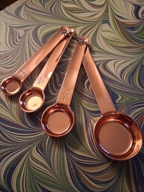 Williams-Sonoma Copper Measuring Spoons NEW